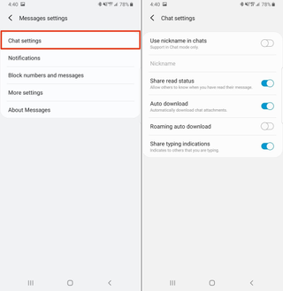 How to set up RCS chat in Samsung Messages