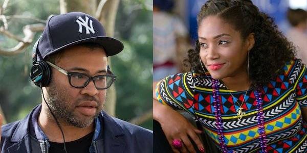 Jordan Peele and Tiffany Haddish side by side