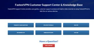 FastestVPN review - support centre