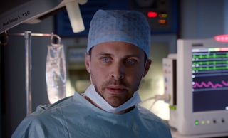 James Anderson plays Oliver Valentine in Holby City