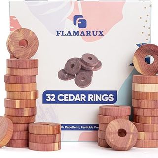 Flamarux 32 Pack Cedar wood Rings