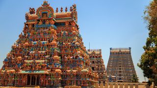 Sri Ranganathaswamy Temple, located in the Tiruchirapalli district in southern India, dates back about 2,000 years.