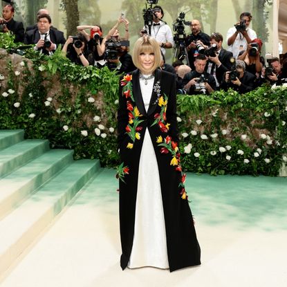 Anna Wintour attends The 2024 Met Gala Celebrating "Sleeping Beauties: Reawakening Fashion" at The Metropolitan Museum of Art on May 06, 2024 in New York City.