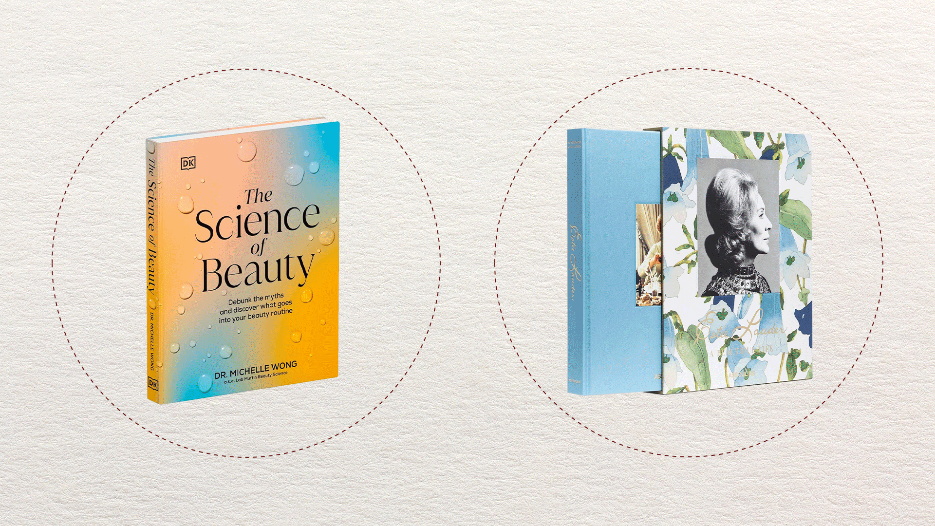 Gif of beauty coffee table books.