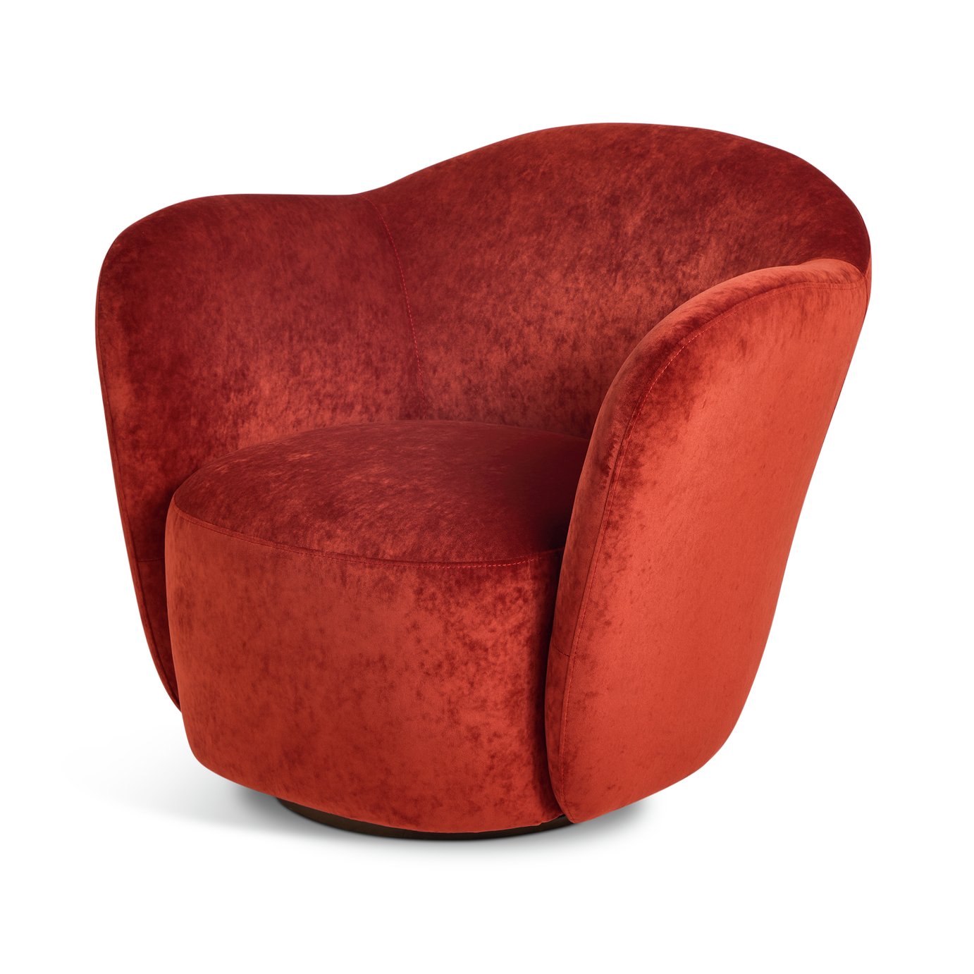 Habitat X Morris &amp;amp; Co. Wightwick Velvet Armchair - Rust