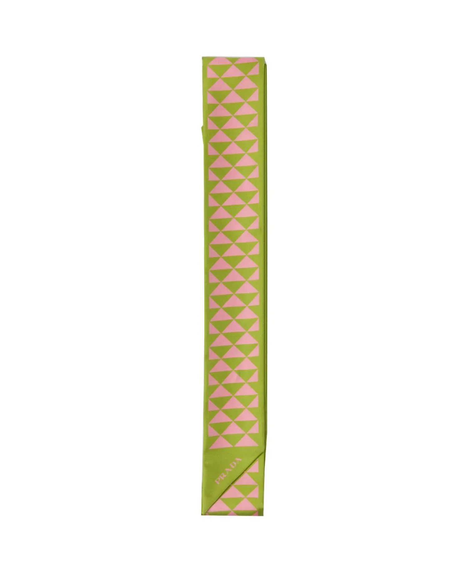 Printed Silk Twill Skinny Scarf