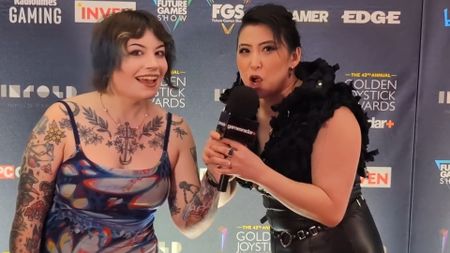 Erika Ishii saying Blue Prince deserves Game of the Year at the 2025 Golden Joysticks