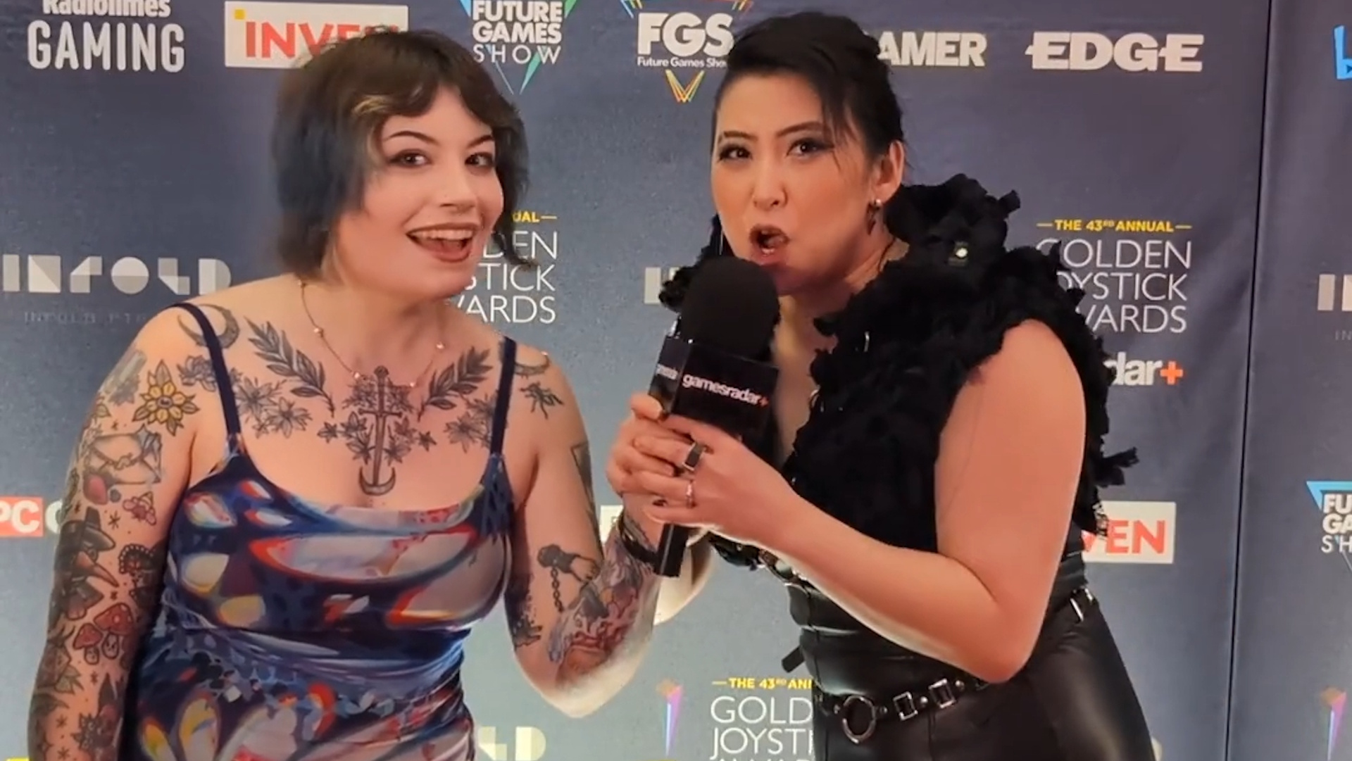 Erika Ishii saying Blue Prince deserves Game of the Year at the 2025 Golden Joysticks