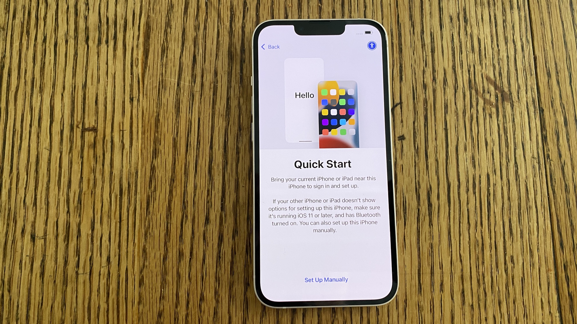 use quick start to set up your iphone 13