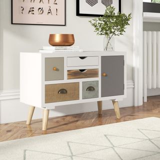 Wayfair sideboard with different coloured drawers