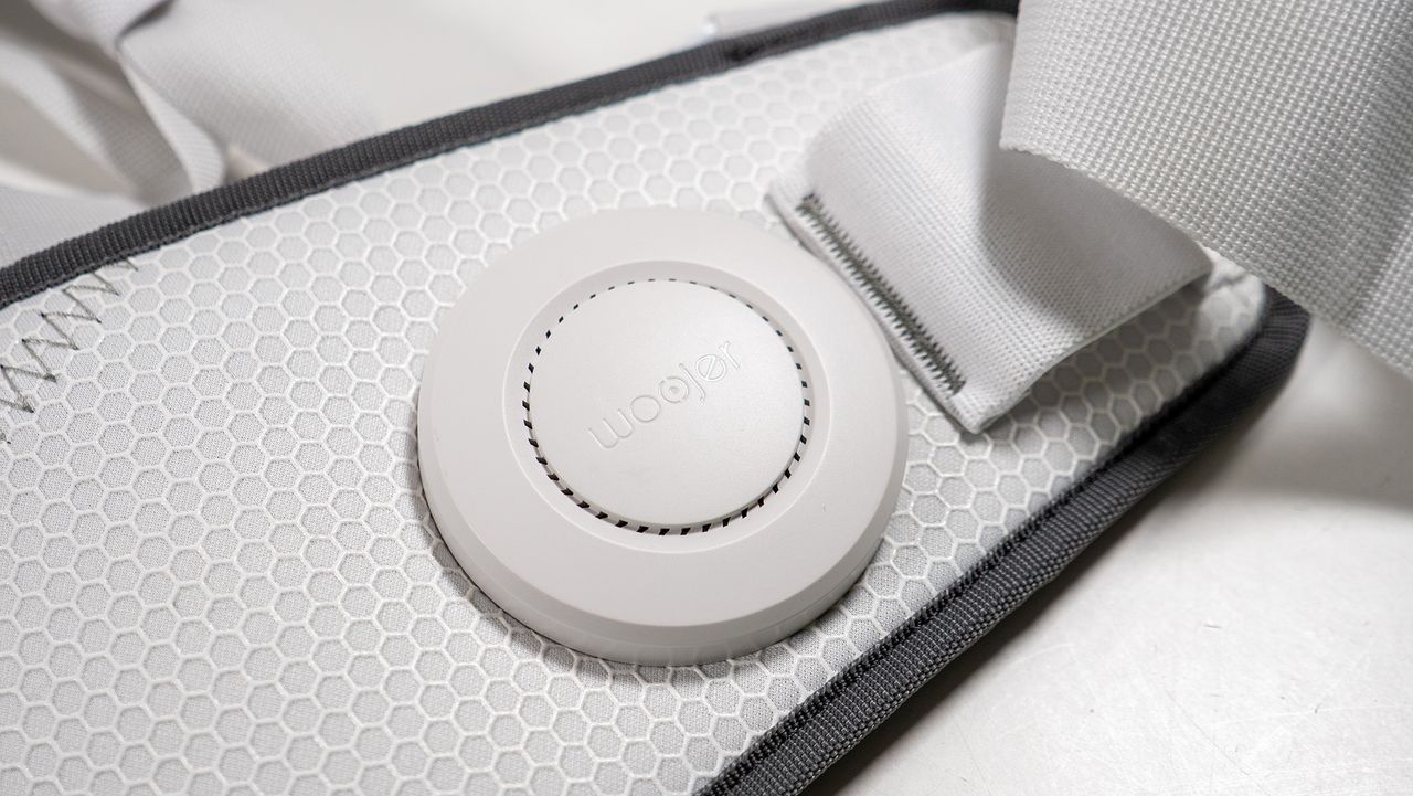 The top of a haptic motor on the Woojer Haptic Vest 3