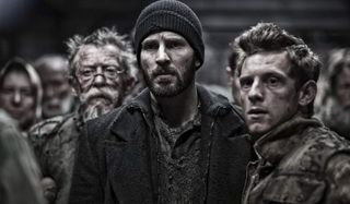 Snowpiercer John Hurt Chris Evans and Jamie Bell look rather worried and banged up