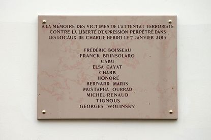 French plaque to commemorate Charlie Hebdo victims misspells cartoonist name