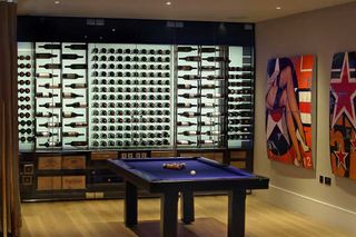 wine room wall