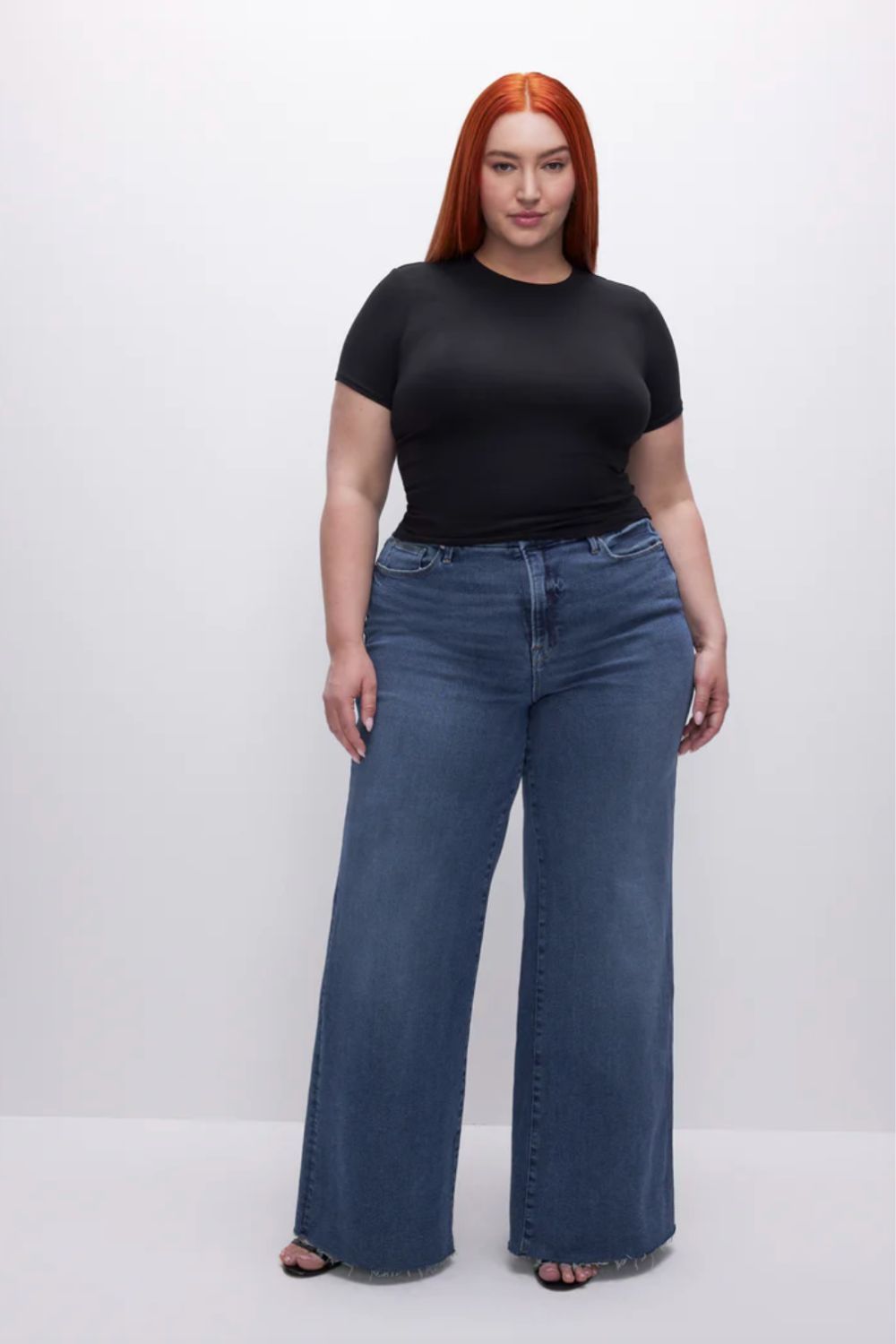 Good American Good Waist Palazzo Jeans