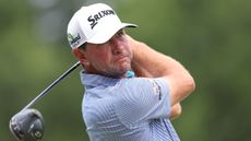 Lucas Glover hitting a drive at the Charles Schwab Challenge