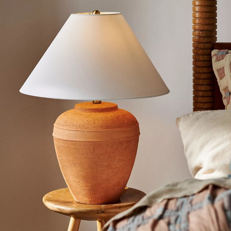 terracotta table lamp
