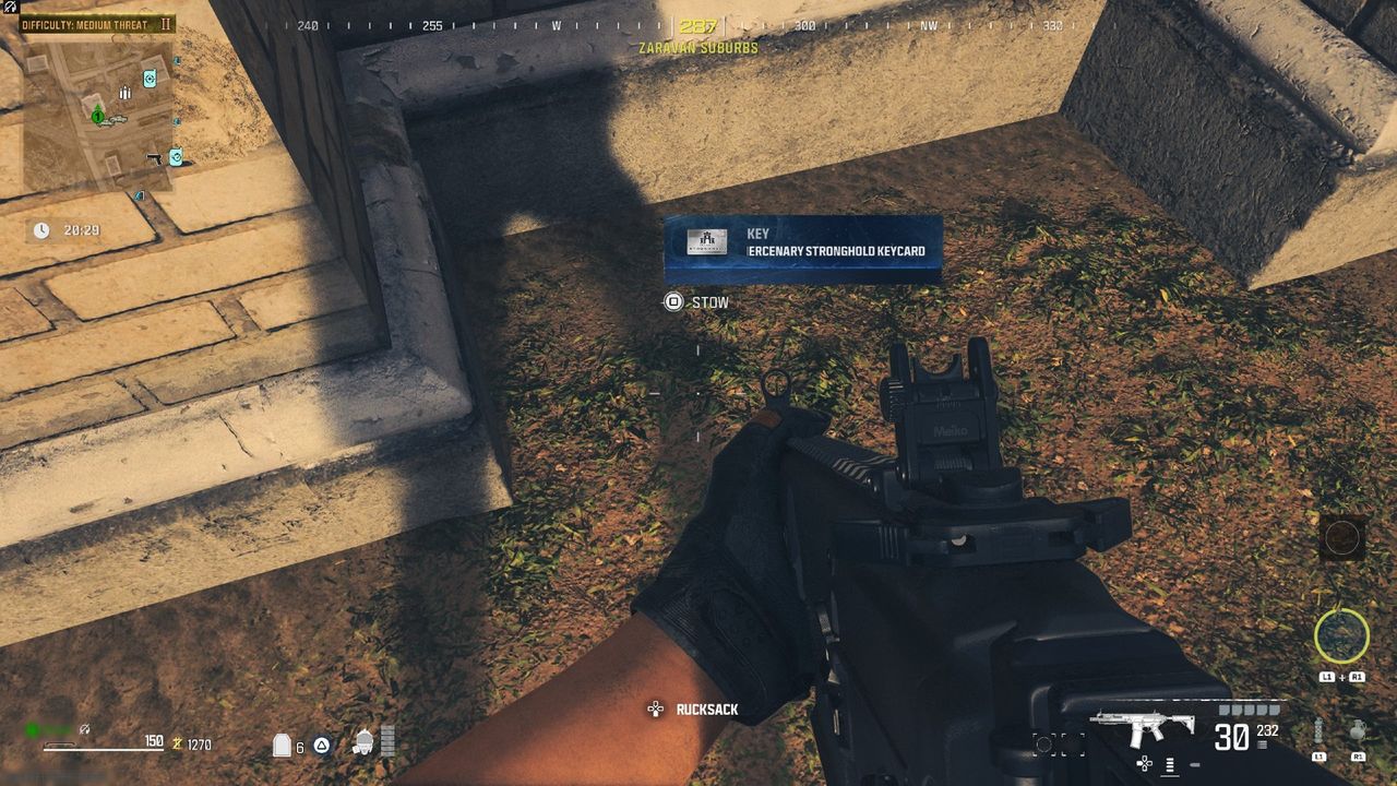 Modern Warfare 3 Mercenary Convoy - Stronghold Keycard