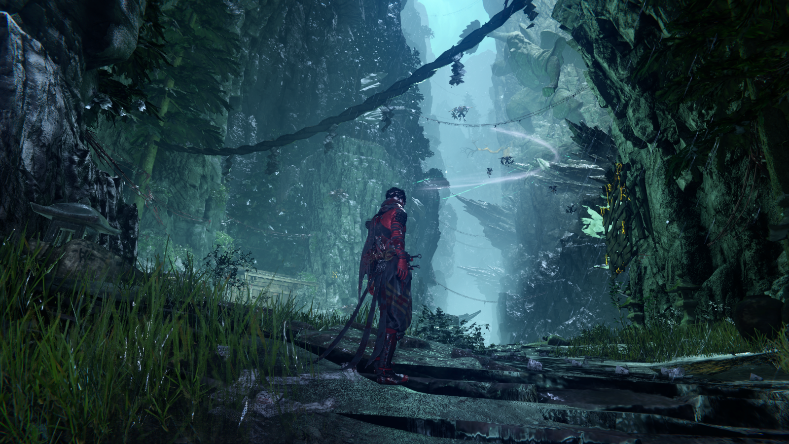 Ninja Gaiden 4 review; a ninja stands in a fantasy world