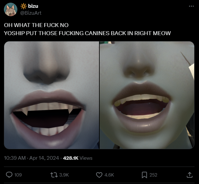  Final Fantasy 14: Dawntrail's new benchmark will get a 2.0 version after player upset over lifeless eyes, flattened faces, and cursed lalafell dolphin teeth 