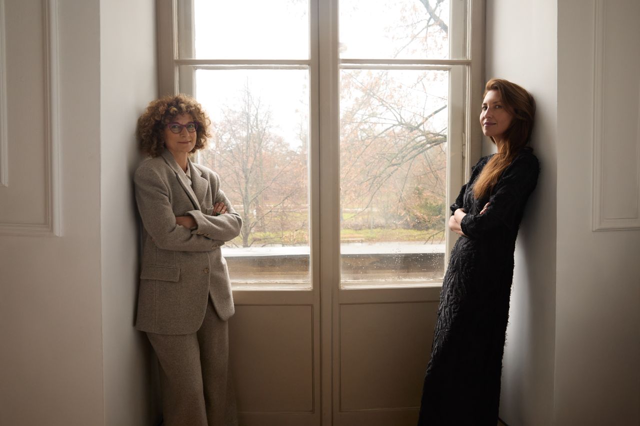 Curator Federica Sala and Katarzyna Jordan, founder of Visteria Foundation
