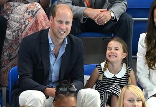 Prince William and Princess Charlotte at the Commonwealth Games in 2022