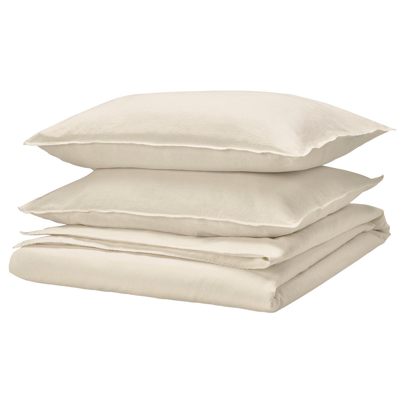Rundhagtorn Duvet Cover and 2 Pillowcases - Beige 240x220/50x80 Cm