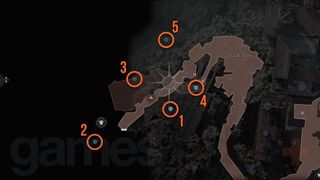 Resident Evil 4 Remake Cliffside Ruins Blue Medallions map