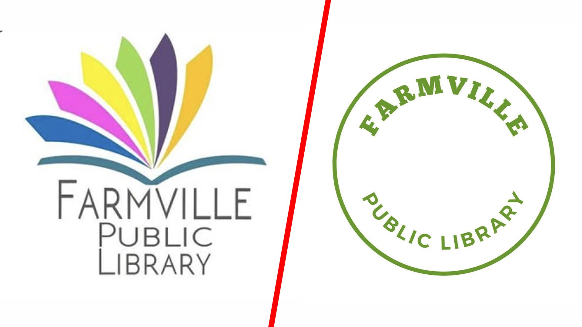 A censored library logo design just took the war on woke to a new level of weird