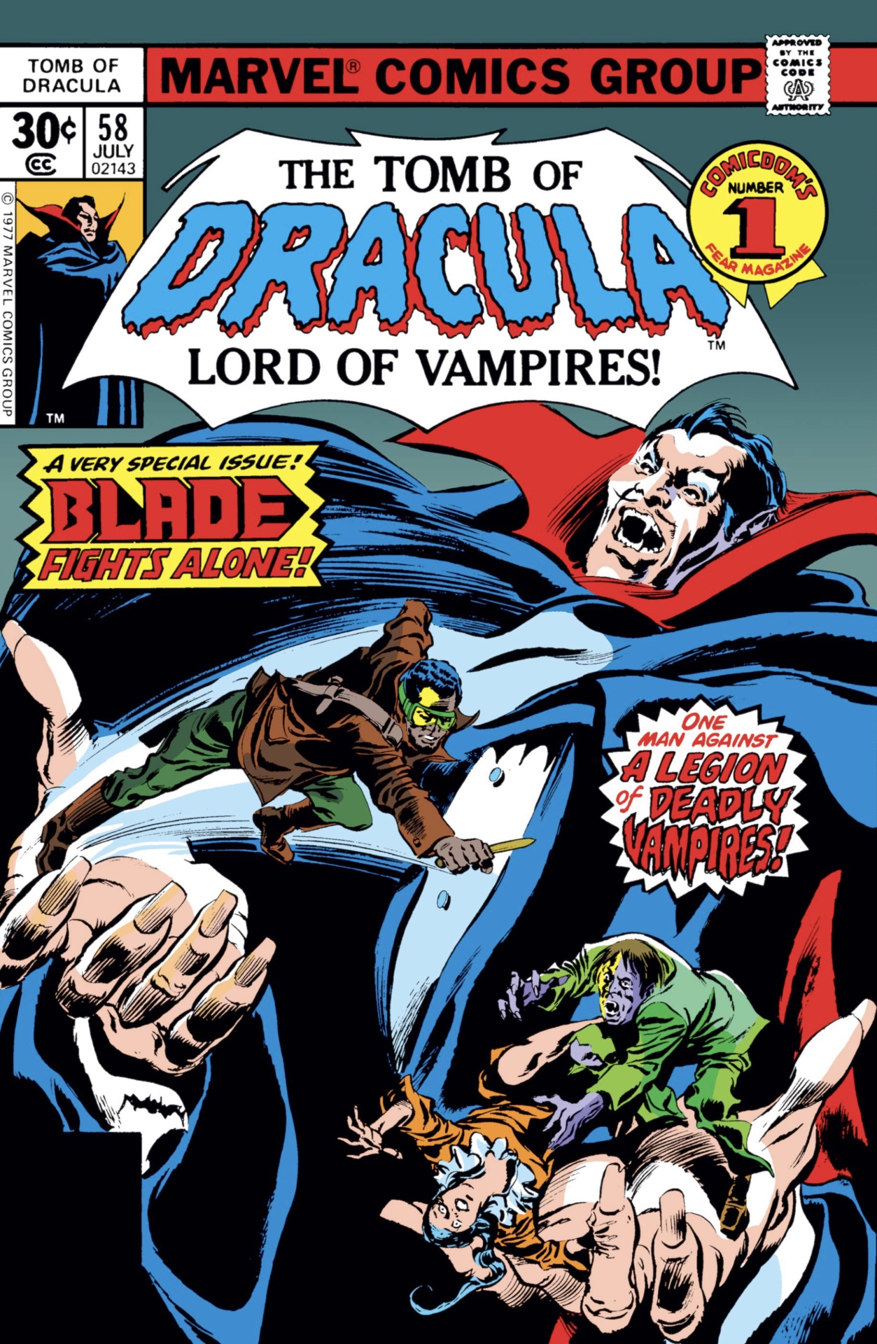 Tomb of Dracula art by Gene Colan