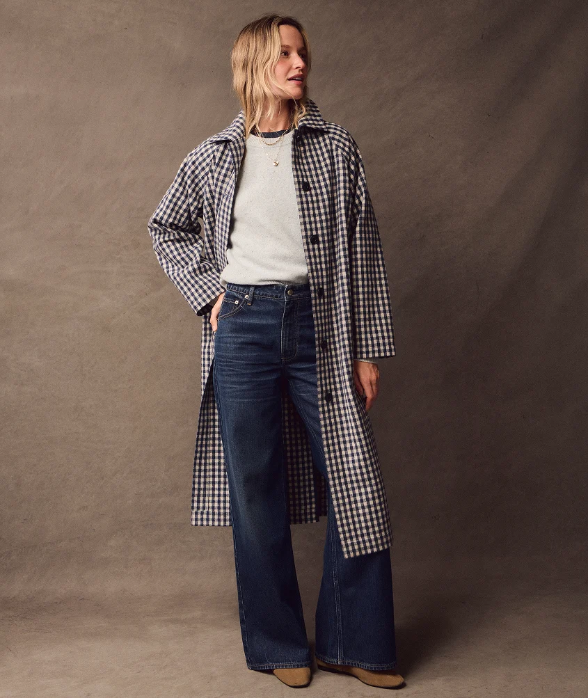 Marine Layer, Hayes Houndstooth Trench Coat