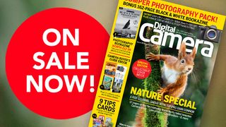 Picture of the front cover of the August 2026 issue of Digital Camera magazine, with a red blob saying 'On sale now!' 