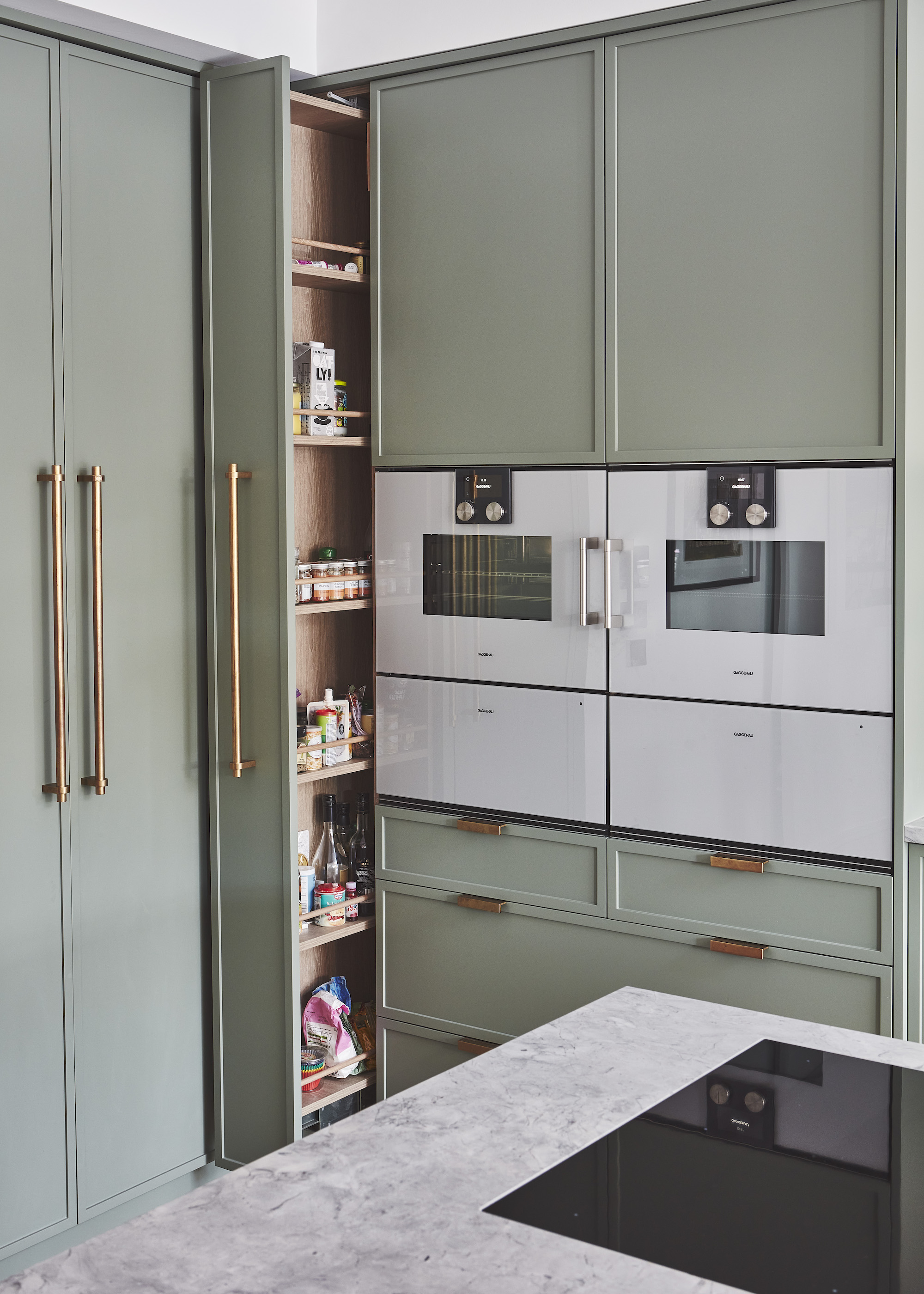 kitchen with pull out storage