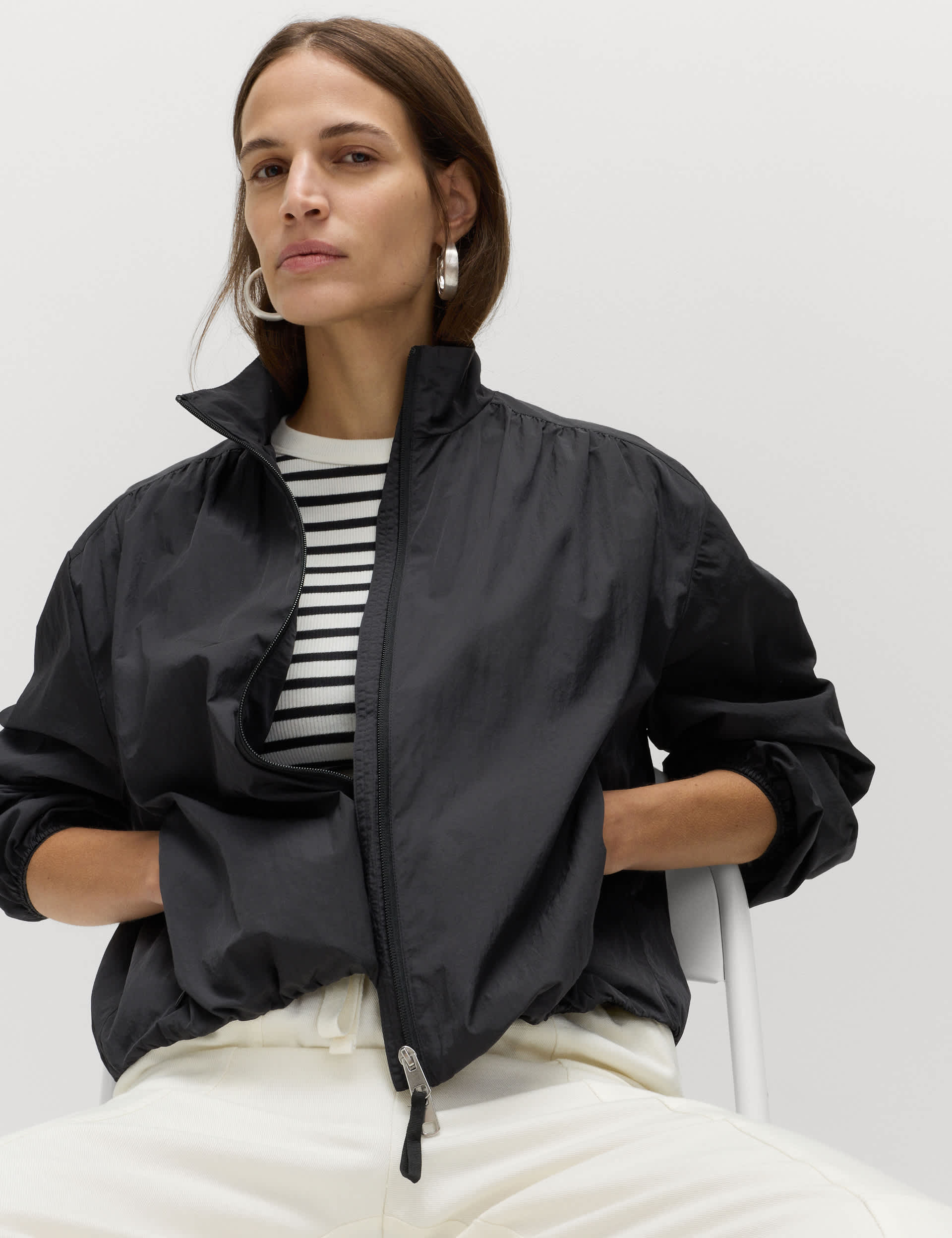 Stormwear&amp;trade; Lightweight Funnel Neck Gathered Jacket