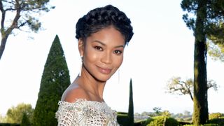 Chanel Iman mother of the bride hairstyle