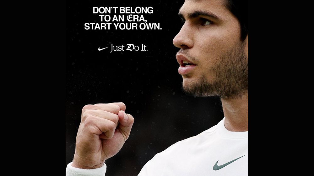 Nike Just Do it with changing D typography