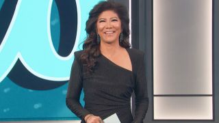 Julie Chen Moonves on the Big Brother set 