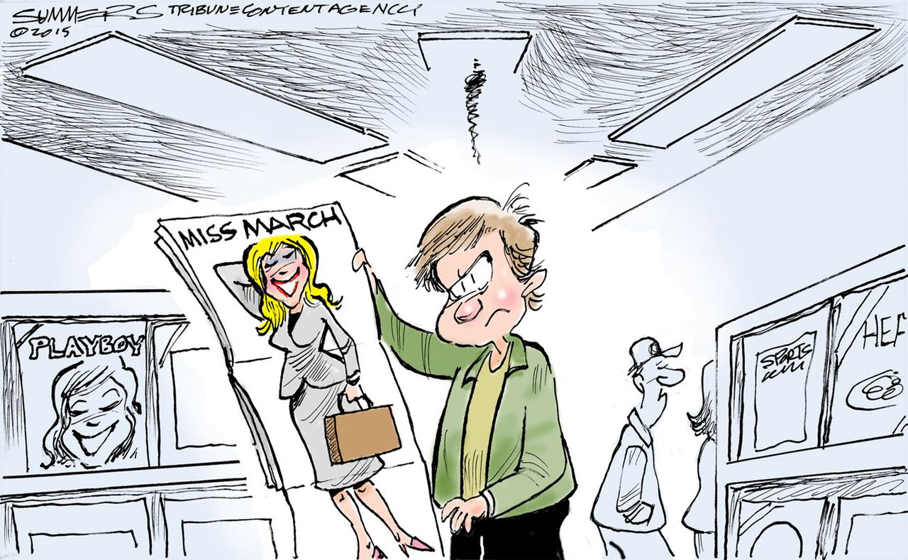 Editorial cartoon U.S. Playboy