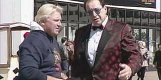 Bobby Heenan and Gorilla Monsoon preparing for WrestleMania