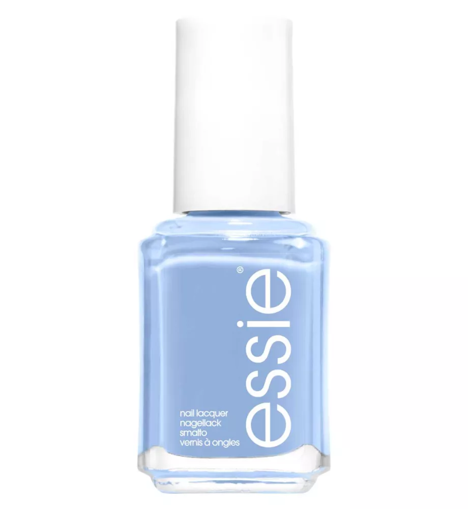 Essie Nail Polish 374 Salt Water Happy Atlantic Creamy Blue Colour, Original High Shine and High Coverage Nail Polish 13.5 Ml