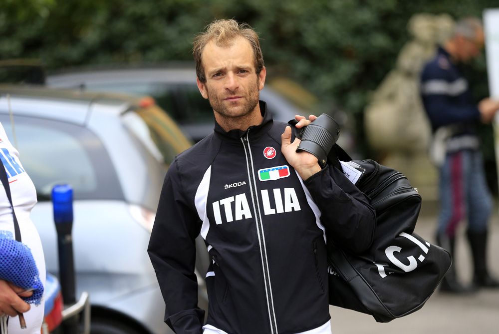 Michele Scarponi also rode for the Italian national team during his professional career