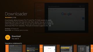 How to Install Kodi on Amazon Fire Stick and Fire TV: Acquire the Downloader app | Credit: Tom's Guide