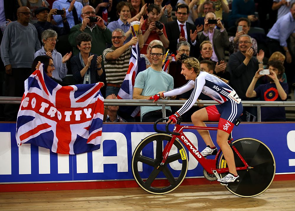 Laura Trott gave the British fans their first taste of success