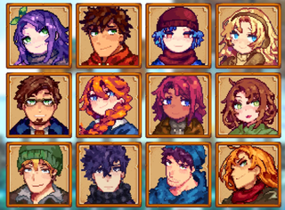 An anime portrait mod updated for Stardew Valley 1.6