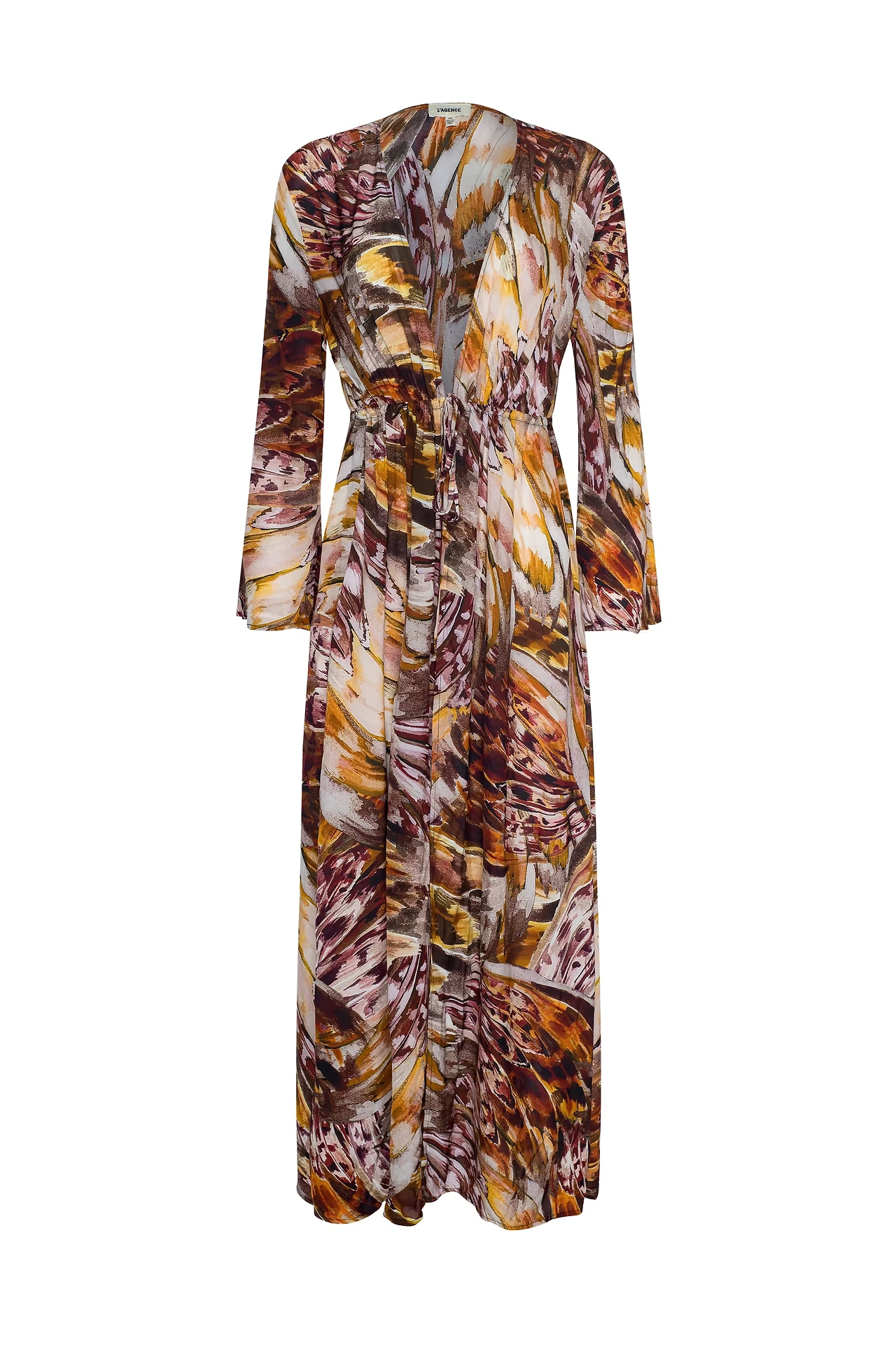 Abstract printed dress cover-up.