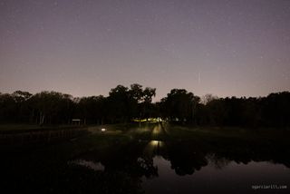 2015 Geminid Meteor Over Brazos Bend State Park, Texas