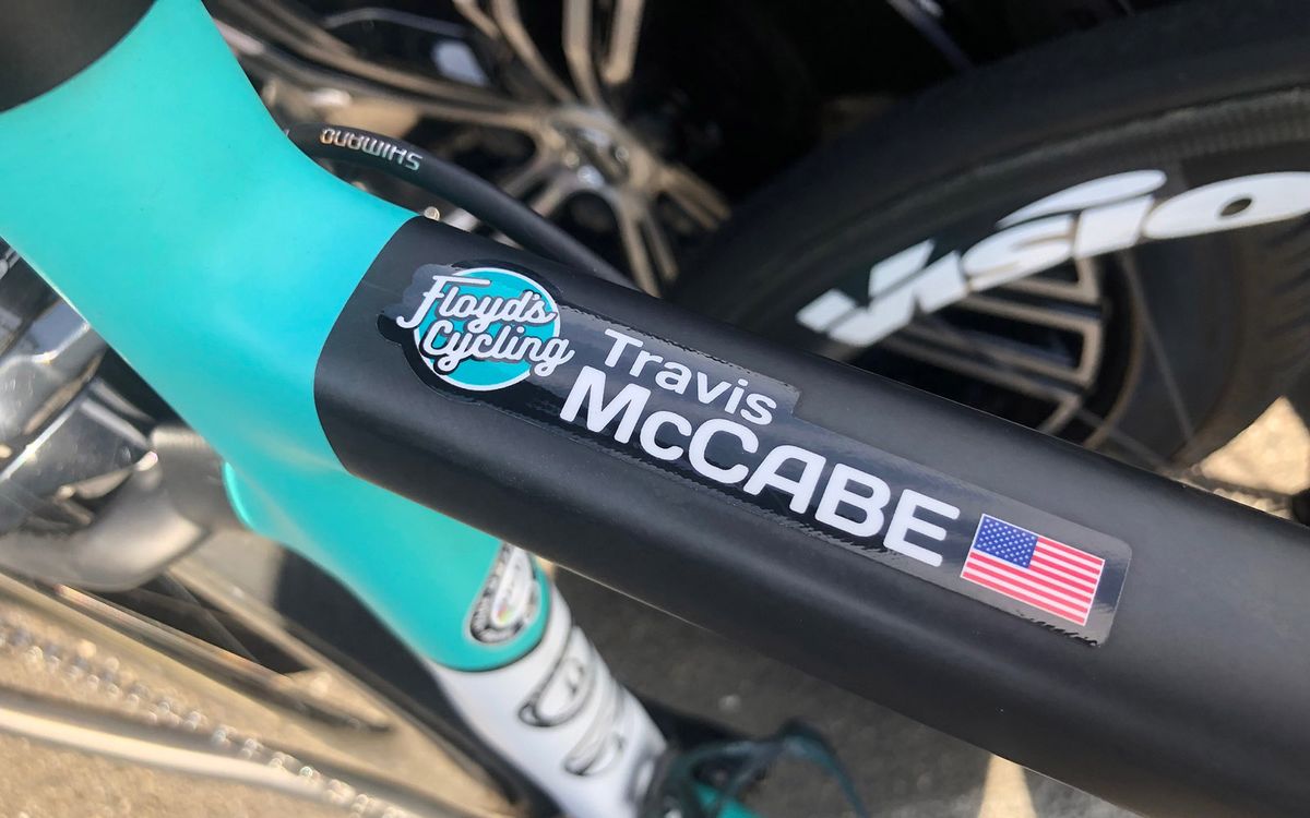 McCabe usually rides for Floyd's Cycling but is at the Tour of California for the USA national team