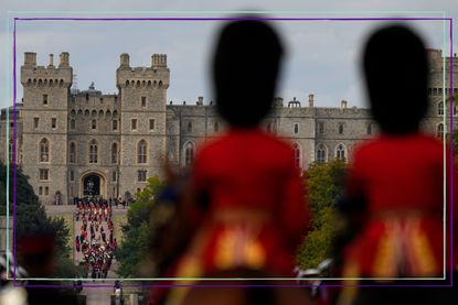 The procession into Windsor Castle for Queen Elizabeth II's funeral