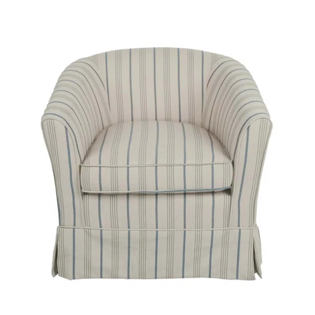 Gracie Oaks Aajaylah 27.5" Wide Swivel Barrel Chair &amp;amp; Reviews | Wayfair