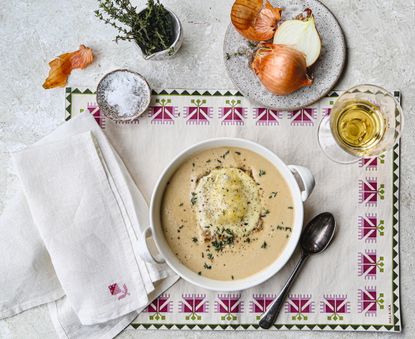 The French may have invented onion soup, but Melanie Johnson perfected it.